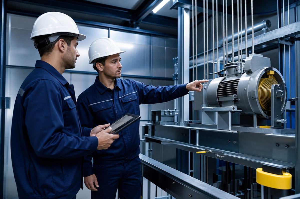Lift maintenance inspection